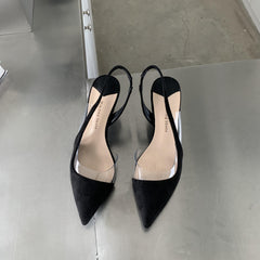 Stiletto Heel Pointed Toe Pumps Slingback Work Shoes