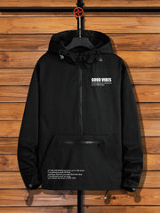 Men's Drawstring Hoodie Zip Up Pullover Sweatshirt
