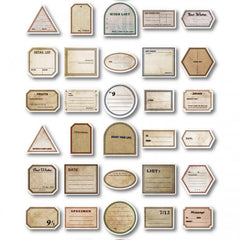 50pcs Vintage Labels for Scrapbooking Bullet Journal & Crafts
