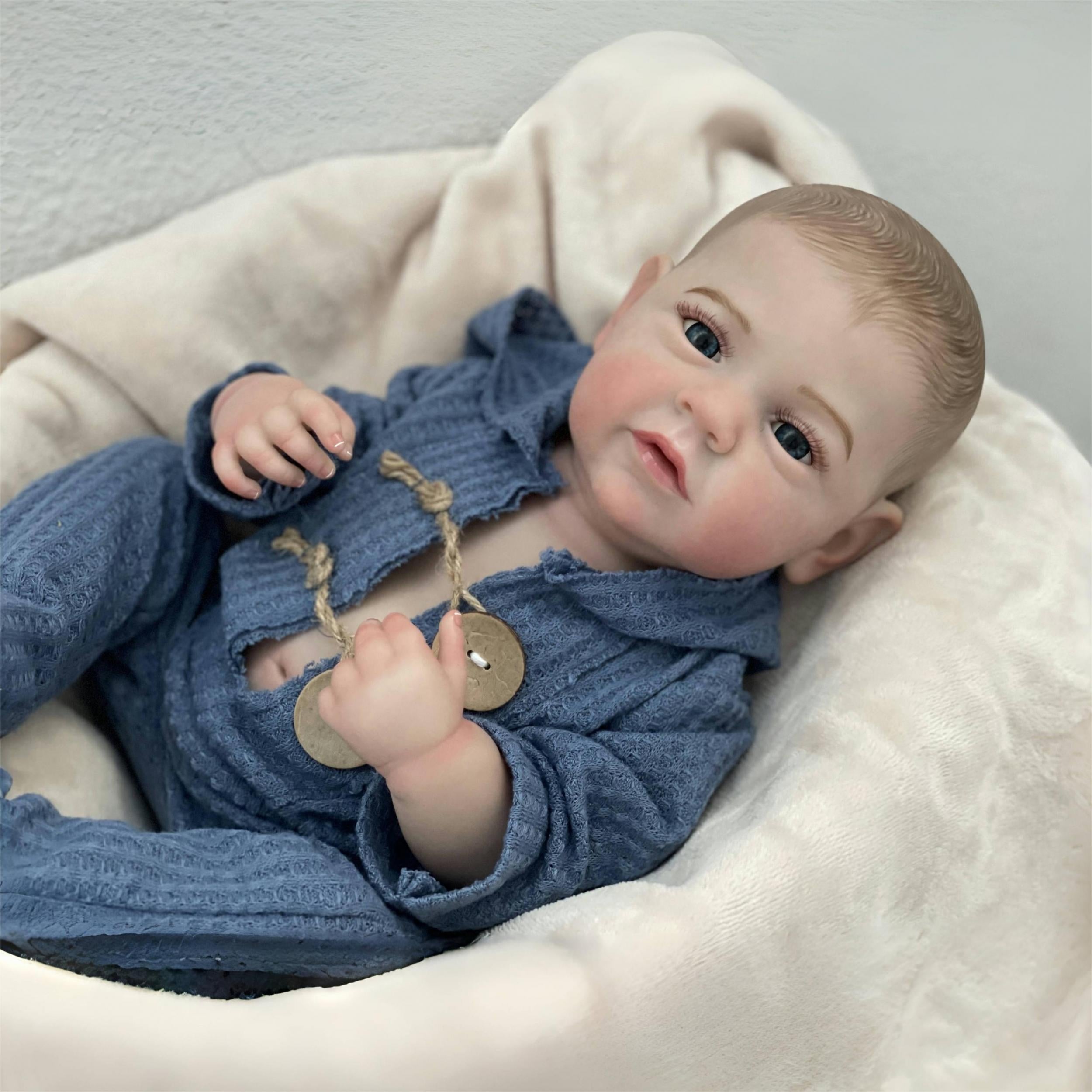 Realistic Boy Reborn Doll with Outfit & Accessories