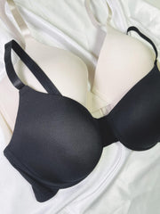 2 Pack Women's Plus Size Comfort Bra Set Seamless Padded Molded Cup 2pcs