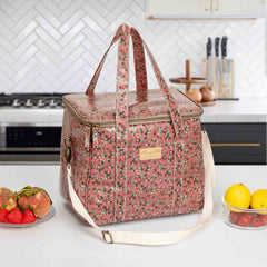 Floral Insulated Bag Large Capacity Cooler Bag