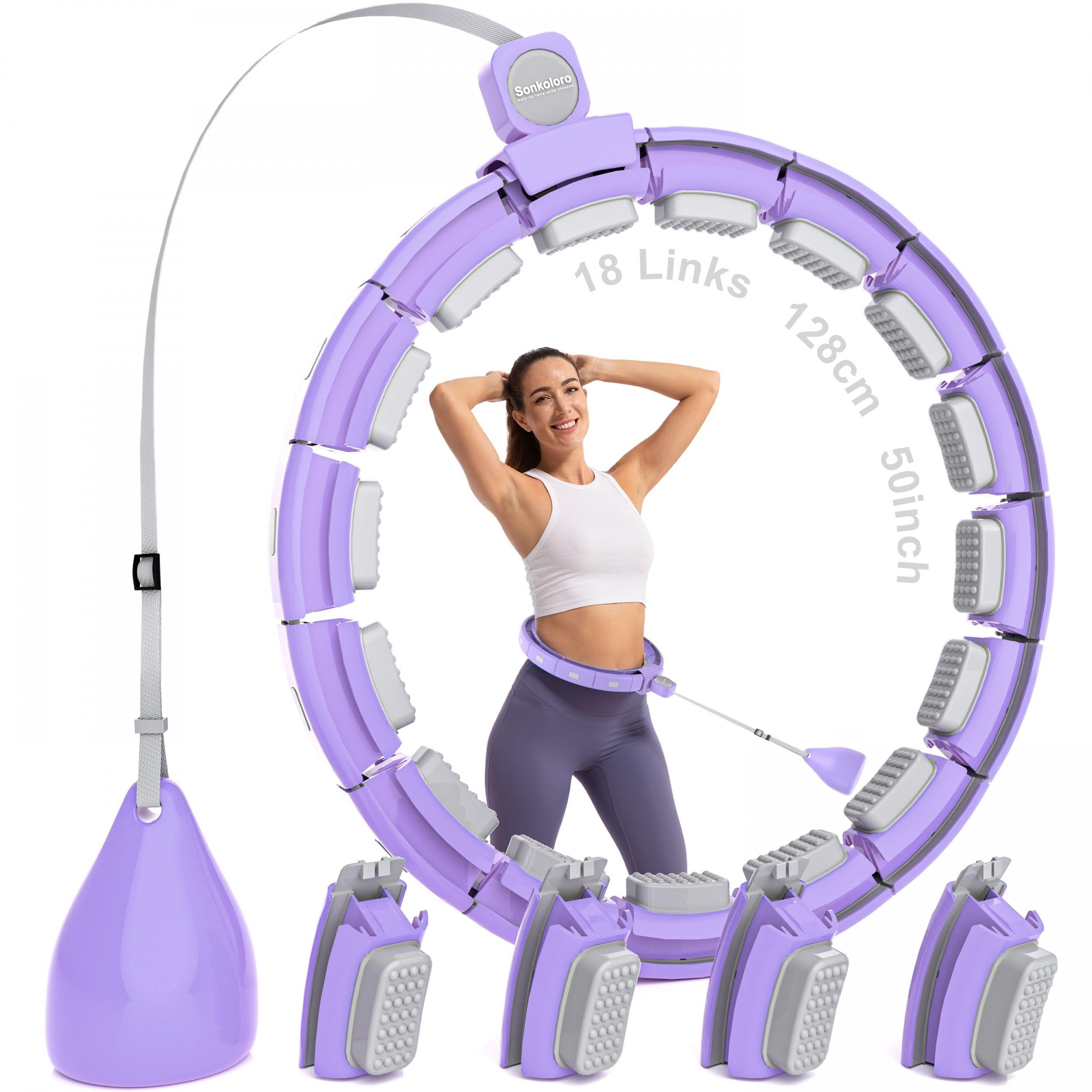 Smart Weighted Fitness Ring Hoop for Adults Weight Loss 39in
