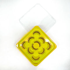 5 Pairs Mink Natural Fluffy 3D Short False Eyelashes