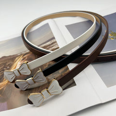 Bow Buckle PU Belt for Women