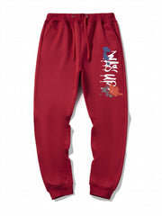 Men's Tie Dye Letter Print Jogger Sweatpants