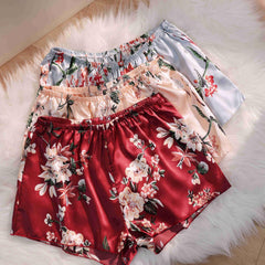 Floral Print Soft & Comfy Women's Pajama Shorts