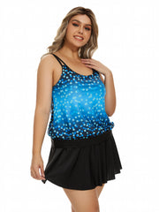Ombre Polka Dot Tankini Set