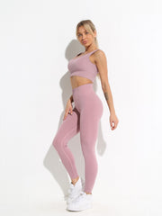 Yoga Sets Top & High Waist Leggings Women's Activewear