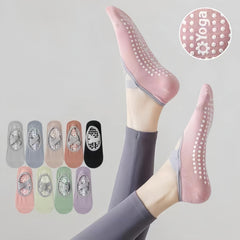 Women's Yoga Socks Non Slip Cross Strap Sports Socks