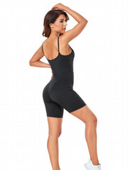 Women's Solid Workout Jumpsuit Sports Bodysuit Women's Activewear