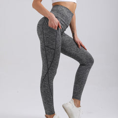High Waist Solid Training Yoga Tight Sports Pants Women's Activewear
