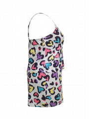 Heart Print Cami Top & Shorts Pajama Set