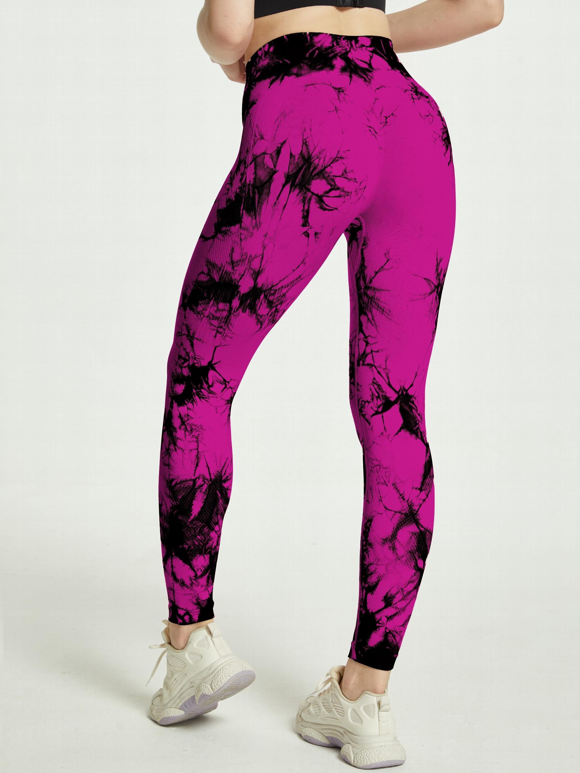Tie Dye Seamless Sports Leggings High Stretch Yoga Pants