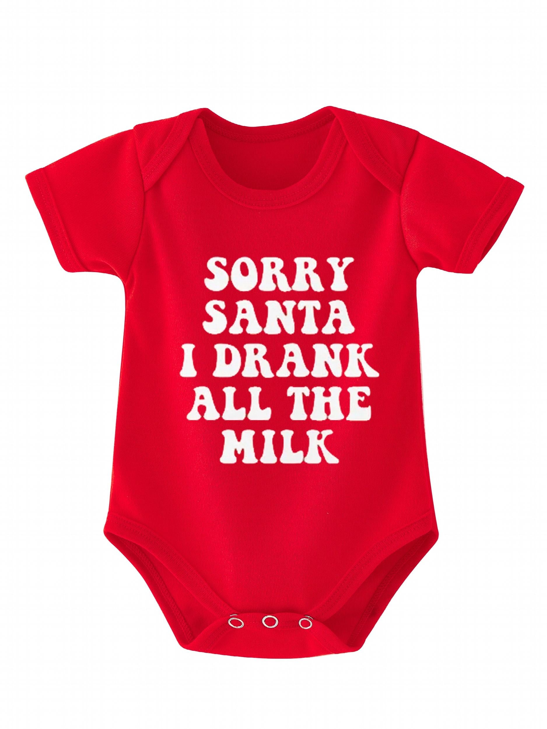 Christmas Costume Newborn Baby Romper Short Sleeve Onesie