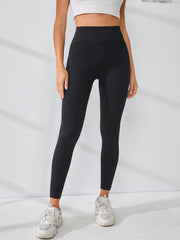 High Waist Ribbed Yoga Pants Workout Leggings Women's Activewear