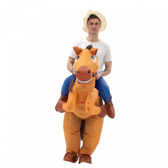 Inflatable Riding Big Tail Horse Costume Adult Height 150
