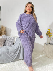 Casual Pajamas Set Women's Flannelette & Joggers Loungewear