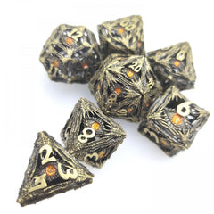 7pcs Metal Dice Set for Board Game Players