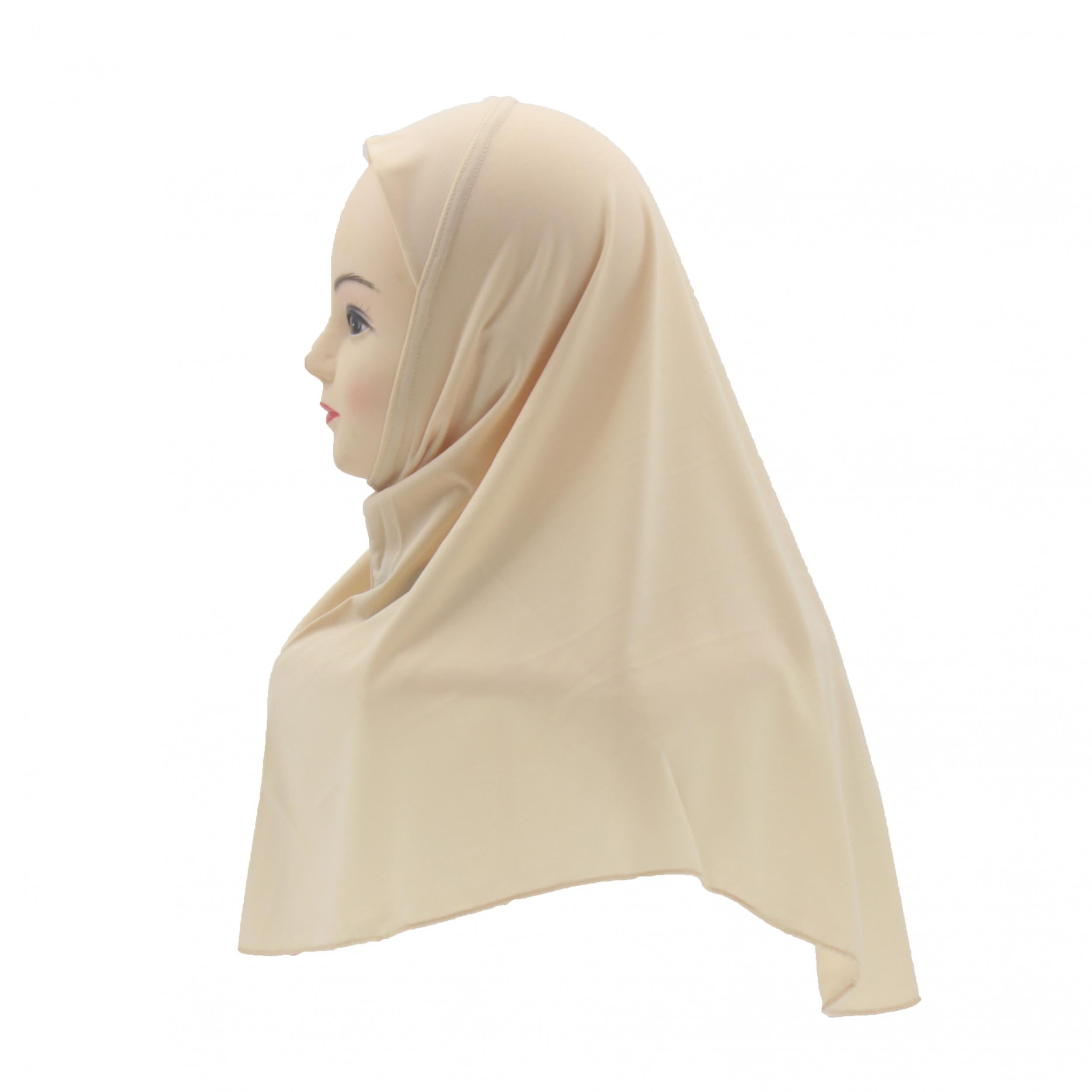 Small Size Soft Turban Cap Neck Cover Head Wrap for Girls