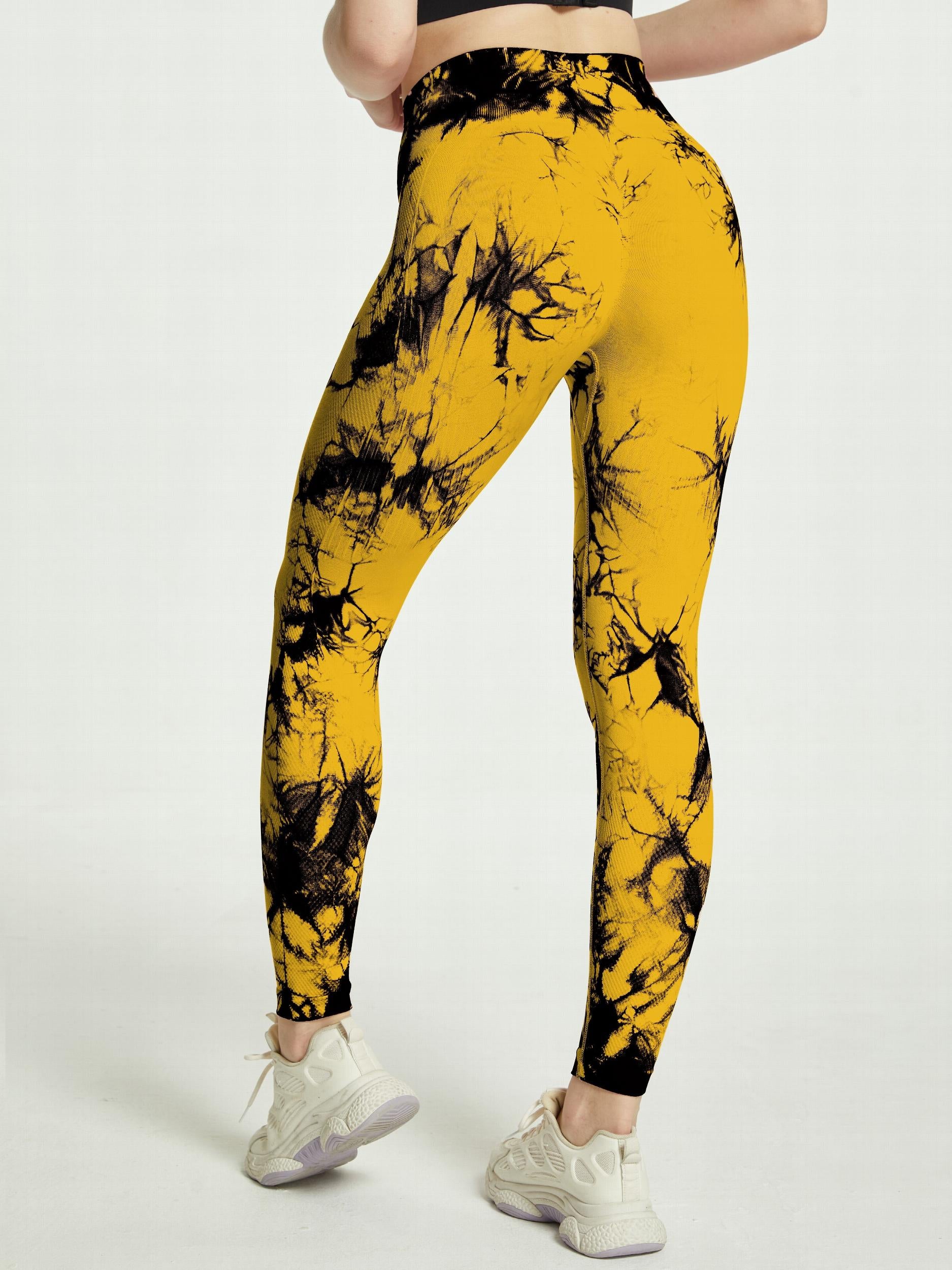 Tie Dye High Waist Tummy Control Fitness Pants Yoga Leggings
