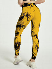 Tie Dye High Waist Tummy Control Fitness Pants Yoga Leggings