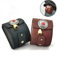 Leather Waist Pack Pellets Ammo Bag Utility Pouch