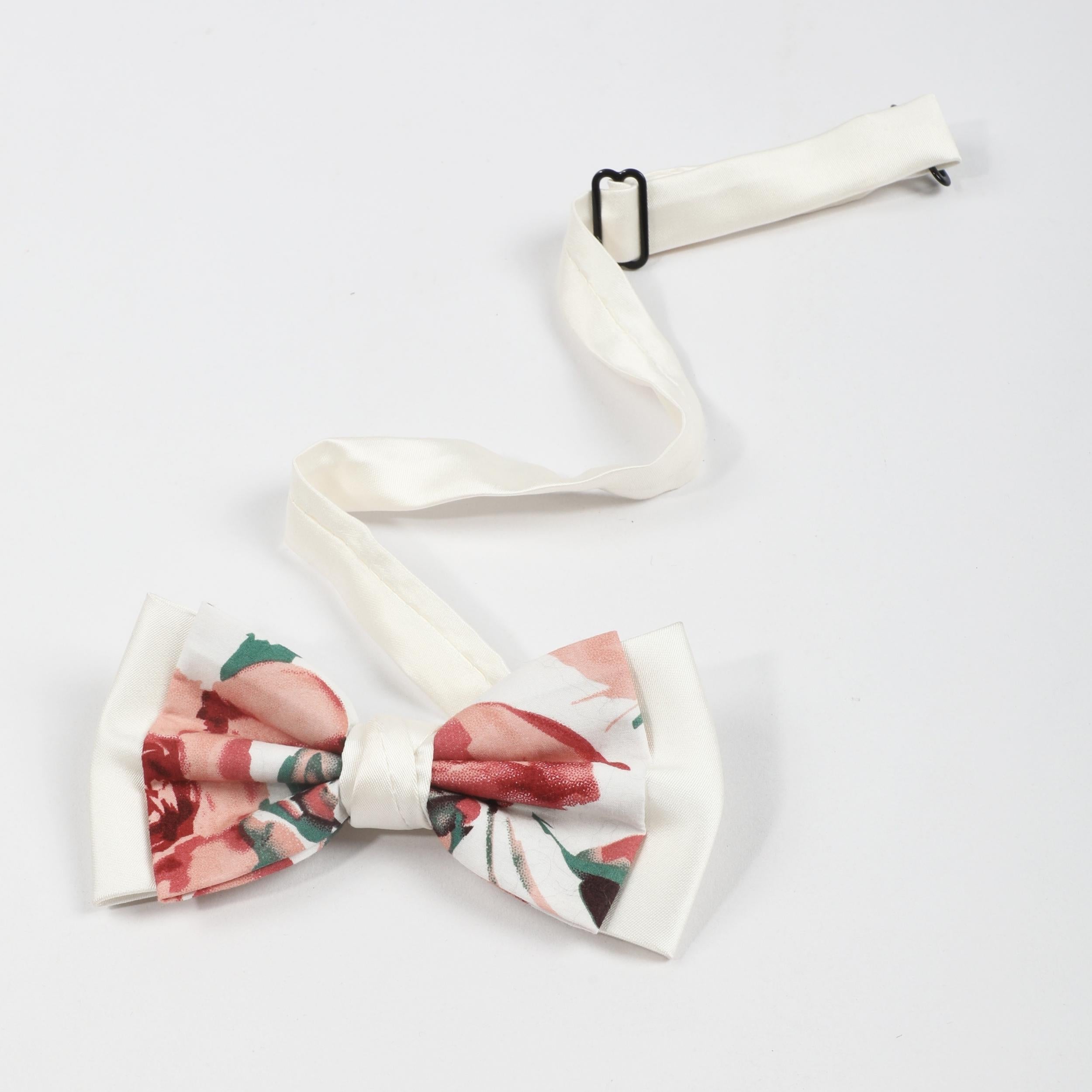 Men's Banquet Flower Double Layer Neck Pullover Bow Tie