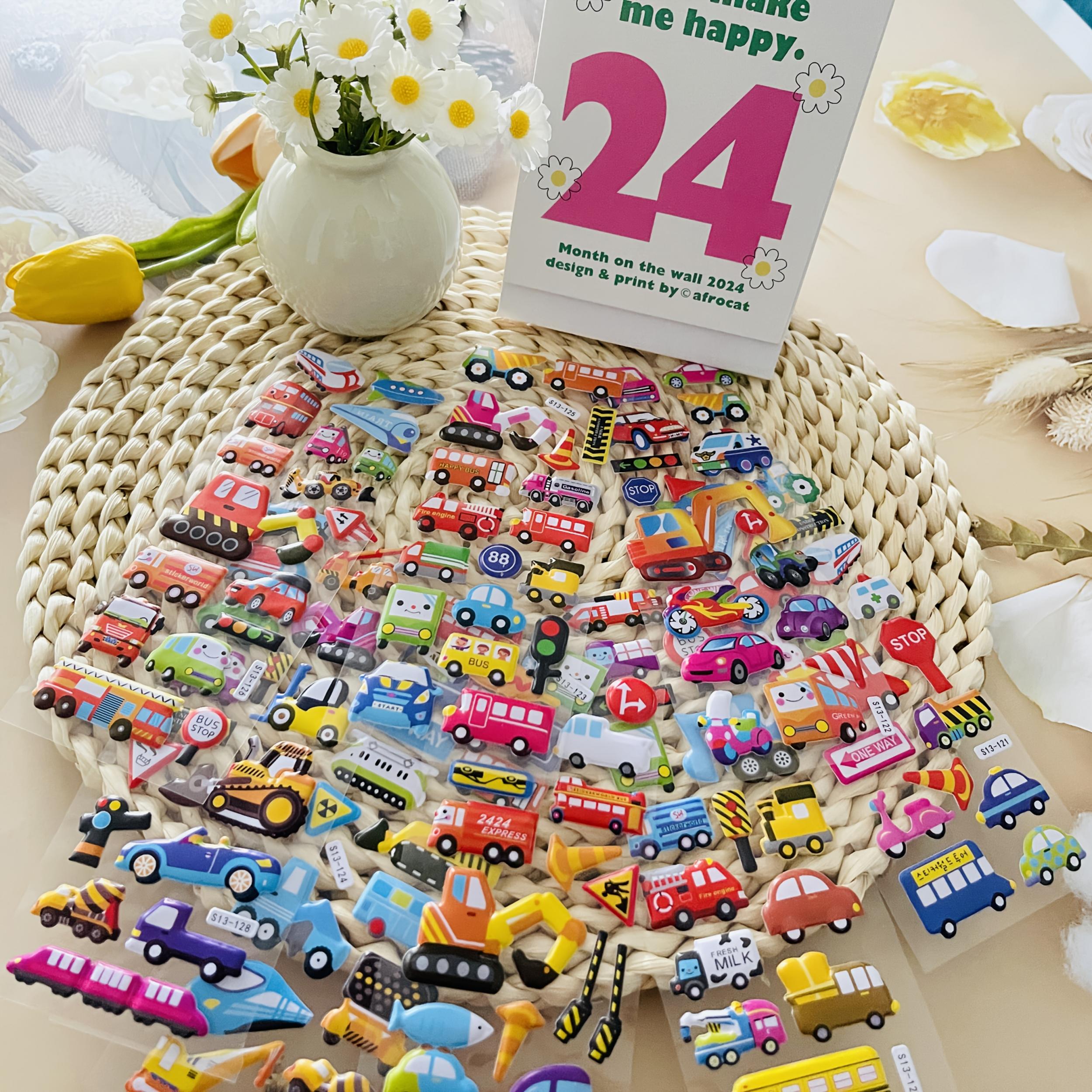 Small Vehicle Truck Stickers for Birthday Party Favors and Scrapbooking