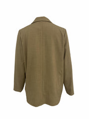 Classic Lapel Blazer Long Sleeve for Office