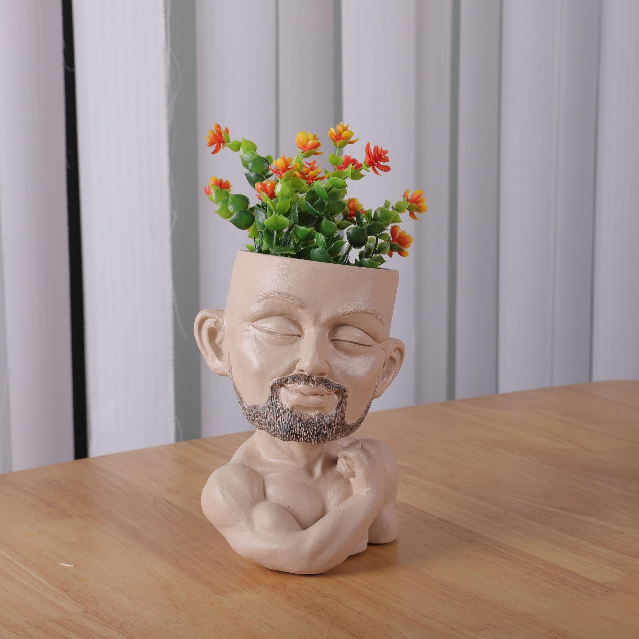 Resin Mr Fitness Vase Children's Room Decor