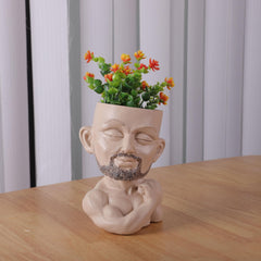 Resin Mr Fitness Vase Children's Room Decor