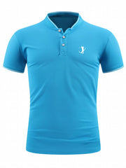 Men's Golf Shirt Golfing Print Short Sleeve Breathable Tennis Shirt
