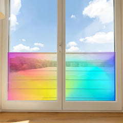 Rainbow Window Film Privacy Protection for Home Decor