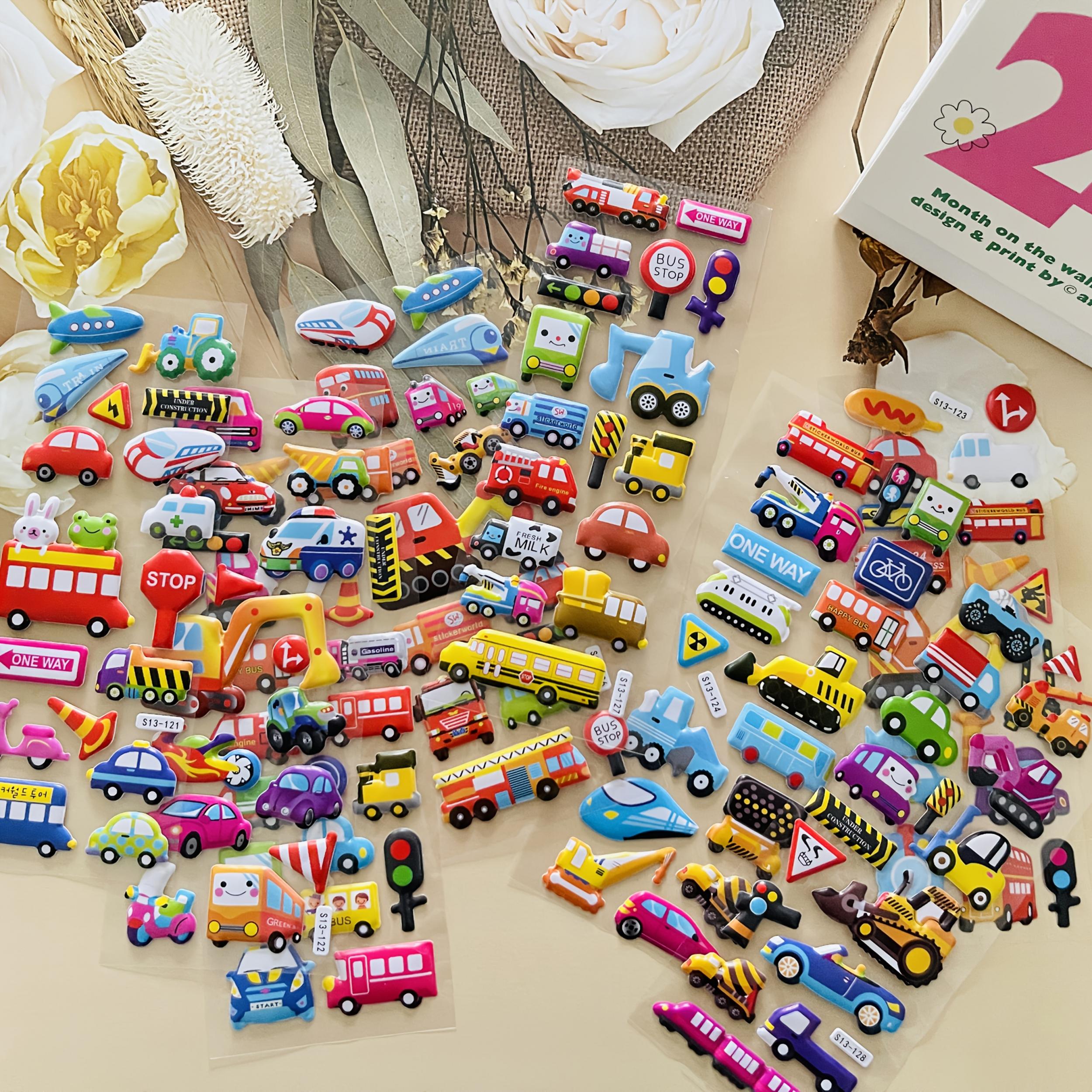 Small Vehicle Truck Stickers for Birthday Party Favors and Scrapbooking