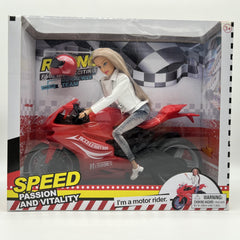 Sliding Simulation Motorcycle Doll Joint Bendable Motorcycle