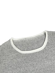 Casual Sweater Women's Plus Solid Long Sleeve Round Neck