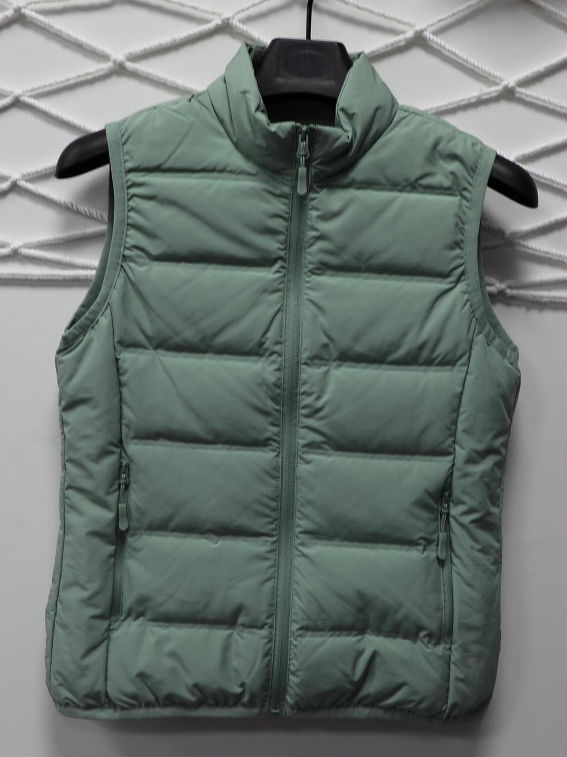 Women's Slim Down Vest Stand Collar Winter Layering