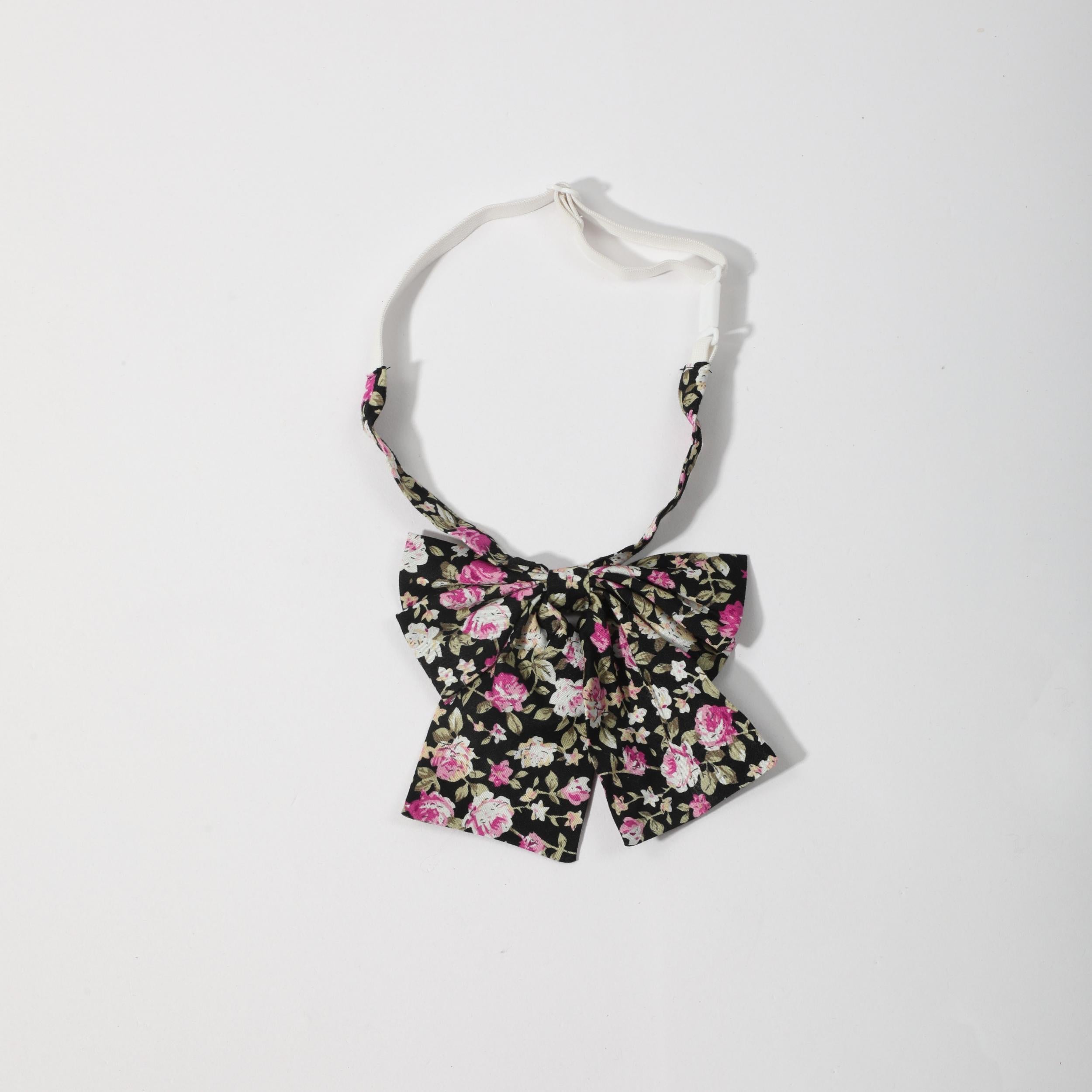 Floral Print Bow Tie for Women - Adjustable Dress Shirt Bow Tie