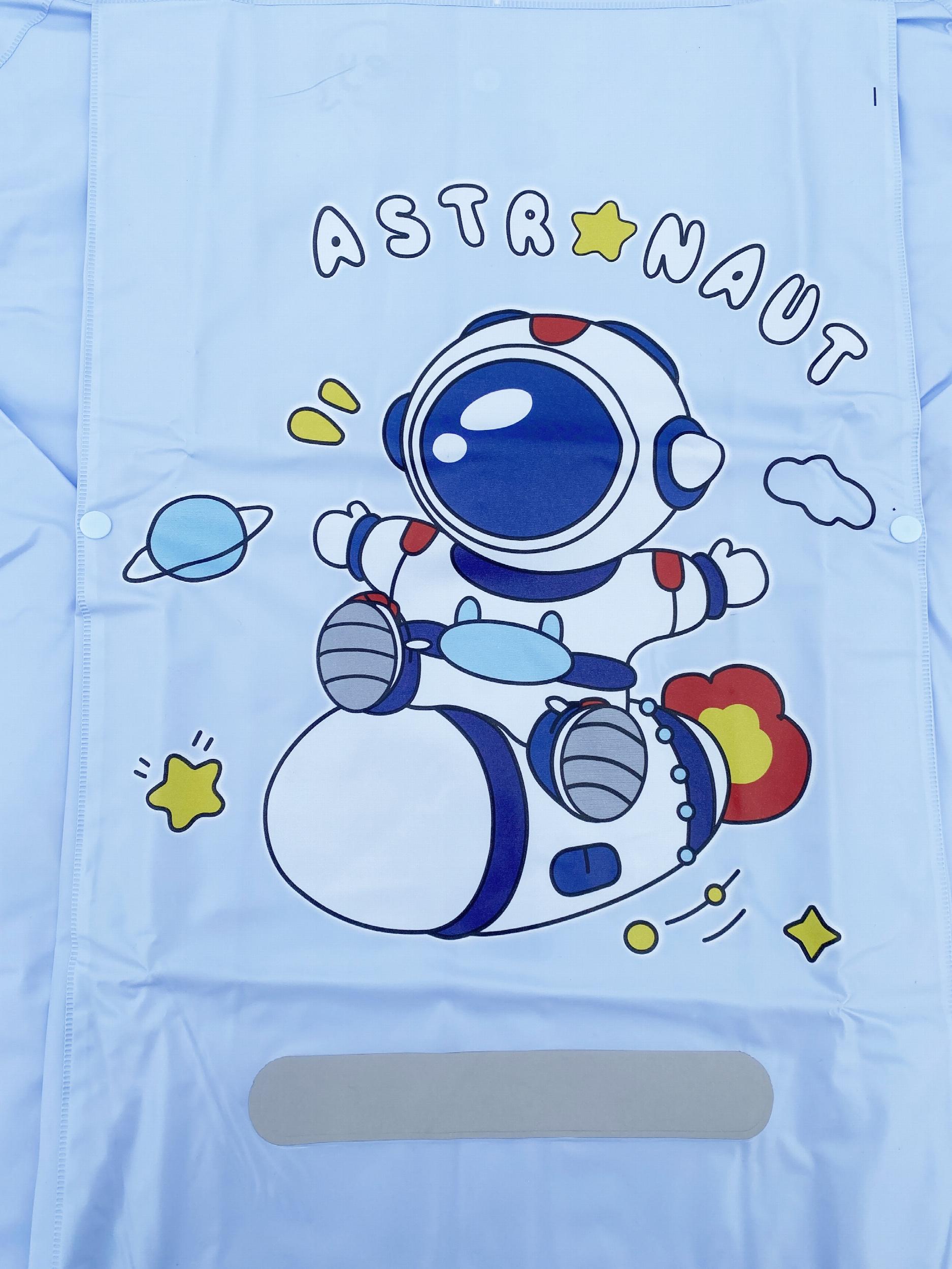 Bunny Graphic PVC Long Sleeve Raincoat For Kids
