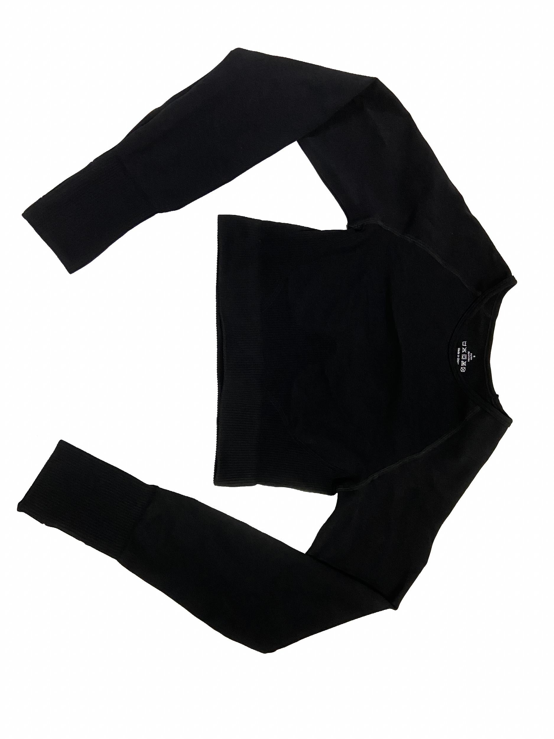 Seamless Long Sleeve Yoga Top Slim Fit T-shirt with Thumbhole
