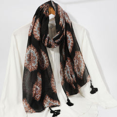 Men's Casual Cashew Flower Ethnic Style Scarf