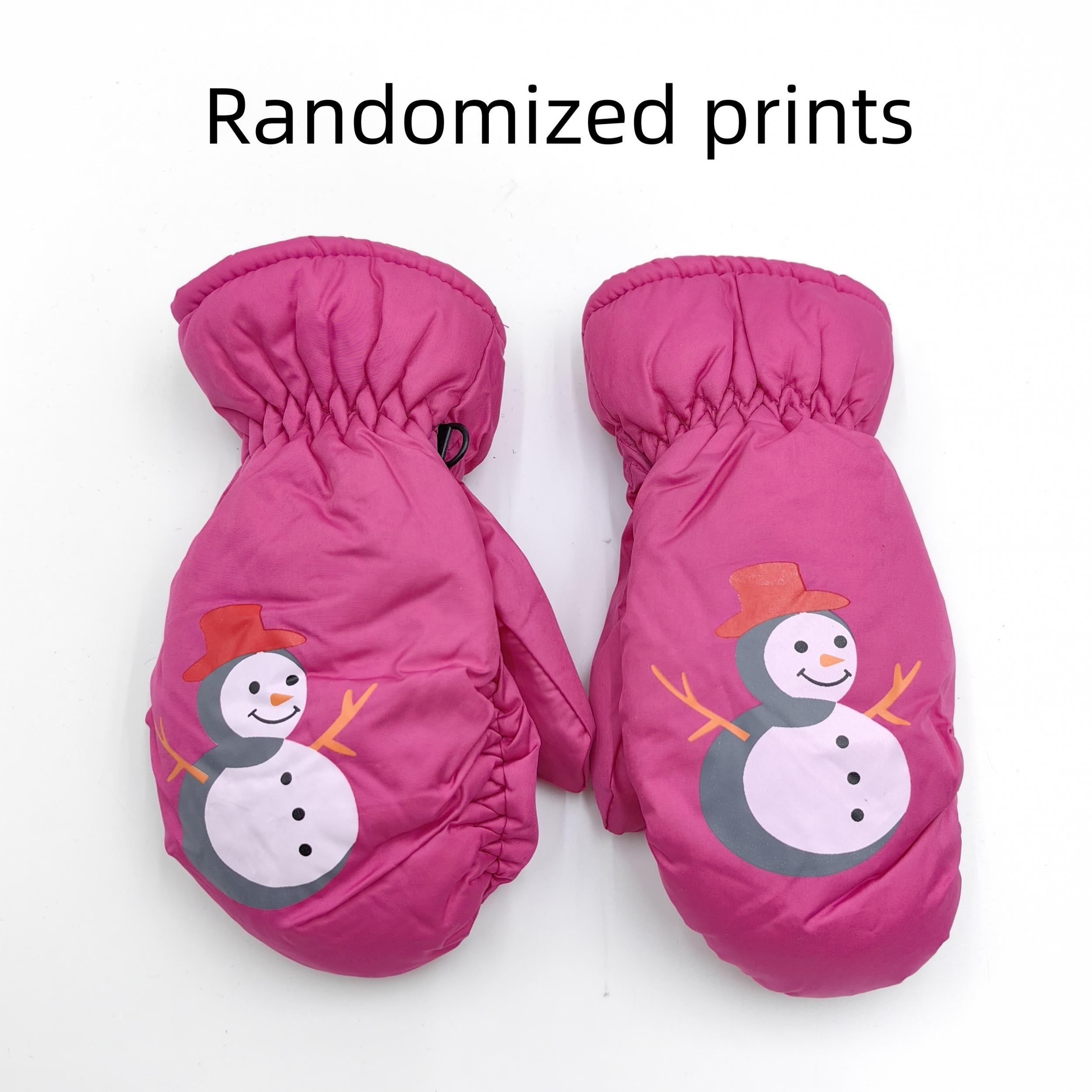 Winter Kids' Thick Warm Waterproof Snow Gloves