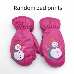 Winter Kids' Thick Warm Waterproof Snow Gloves