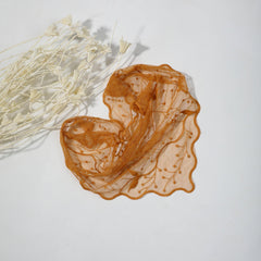 Embroidered Lace Triangle Scarf Mantilla Veil