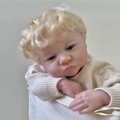 Reborn Doll 18 Inch Handpainted Soft Touch Toy Blond Hair Child Birthday