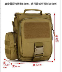 Unisex Camouflage Messenger Bag with Removable Pouch