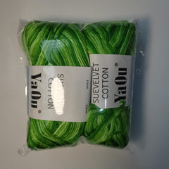 2pcs 8ply Wool Yarn Colorful Section Dyed Medium Thick Wool Towel Knitting 200m
