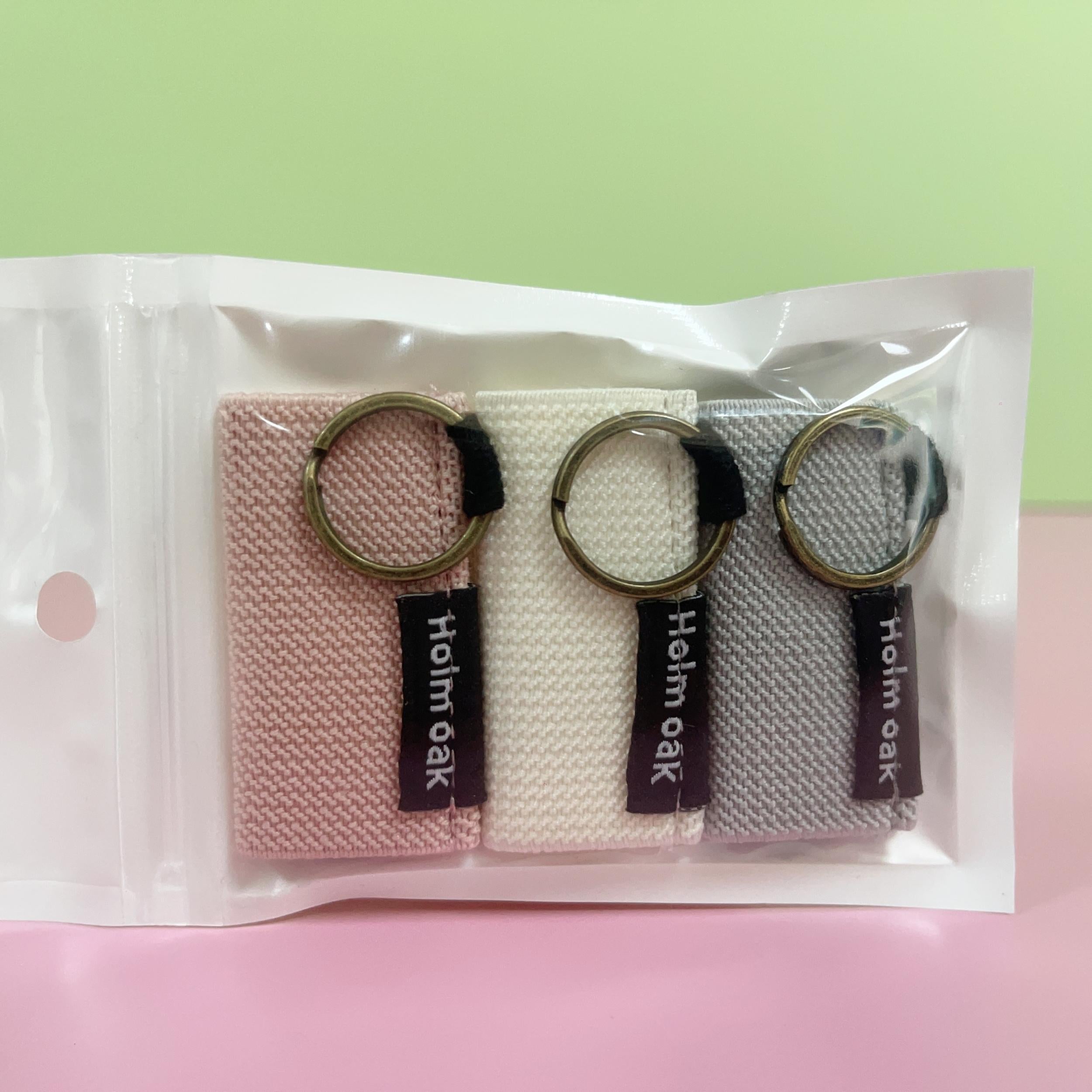 3Pcs 5Pcs Portable Lipstick Storage Bag Mini Key Chain Lipstick Protective Cover
