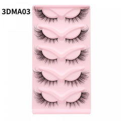 Fluffy 3D Wispy Strips Lashes False Eyelashes Natural Look